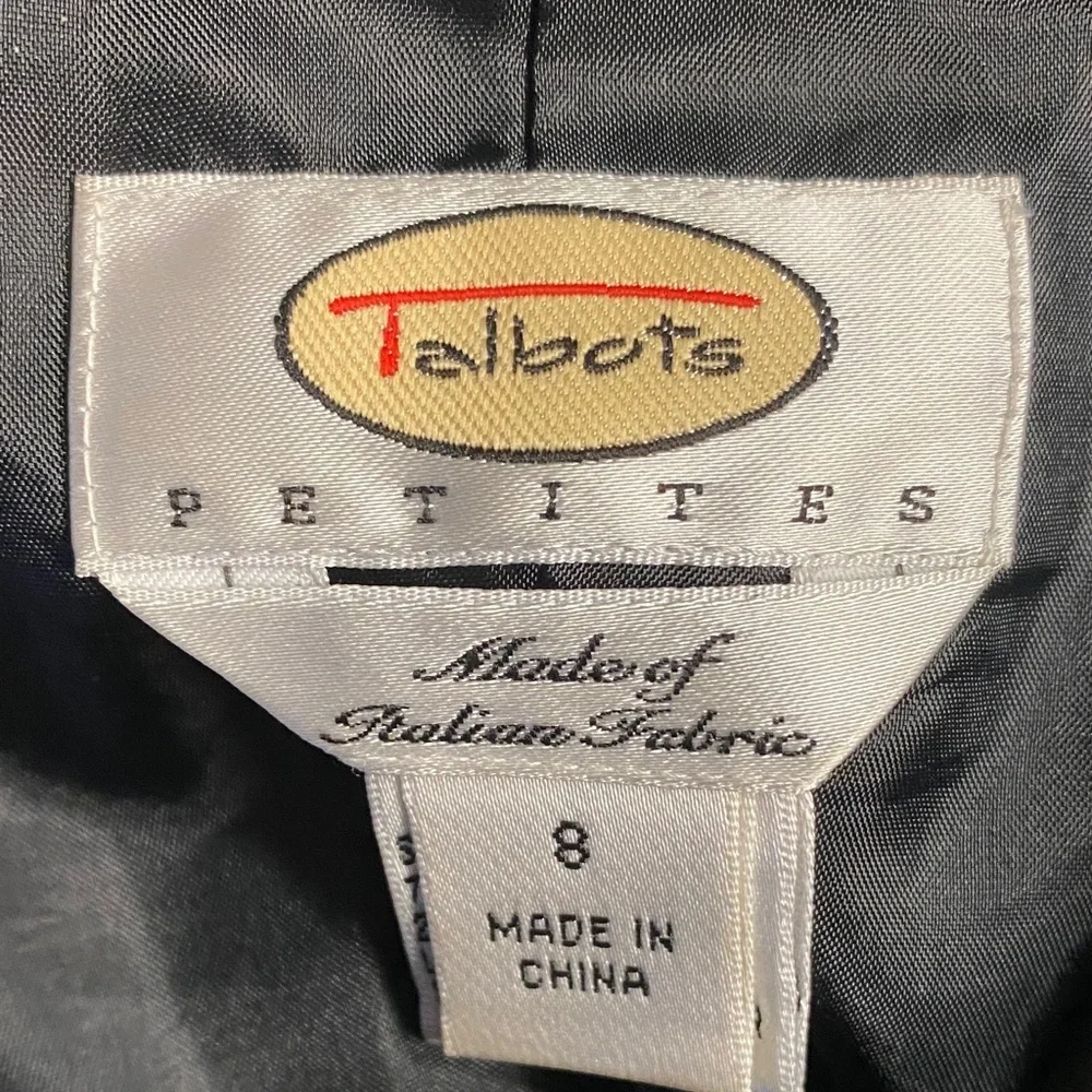 Talbots Satin A-Line Bubble Skirt in Deep Blue